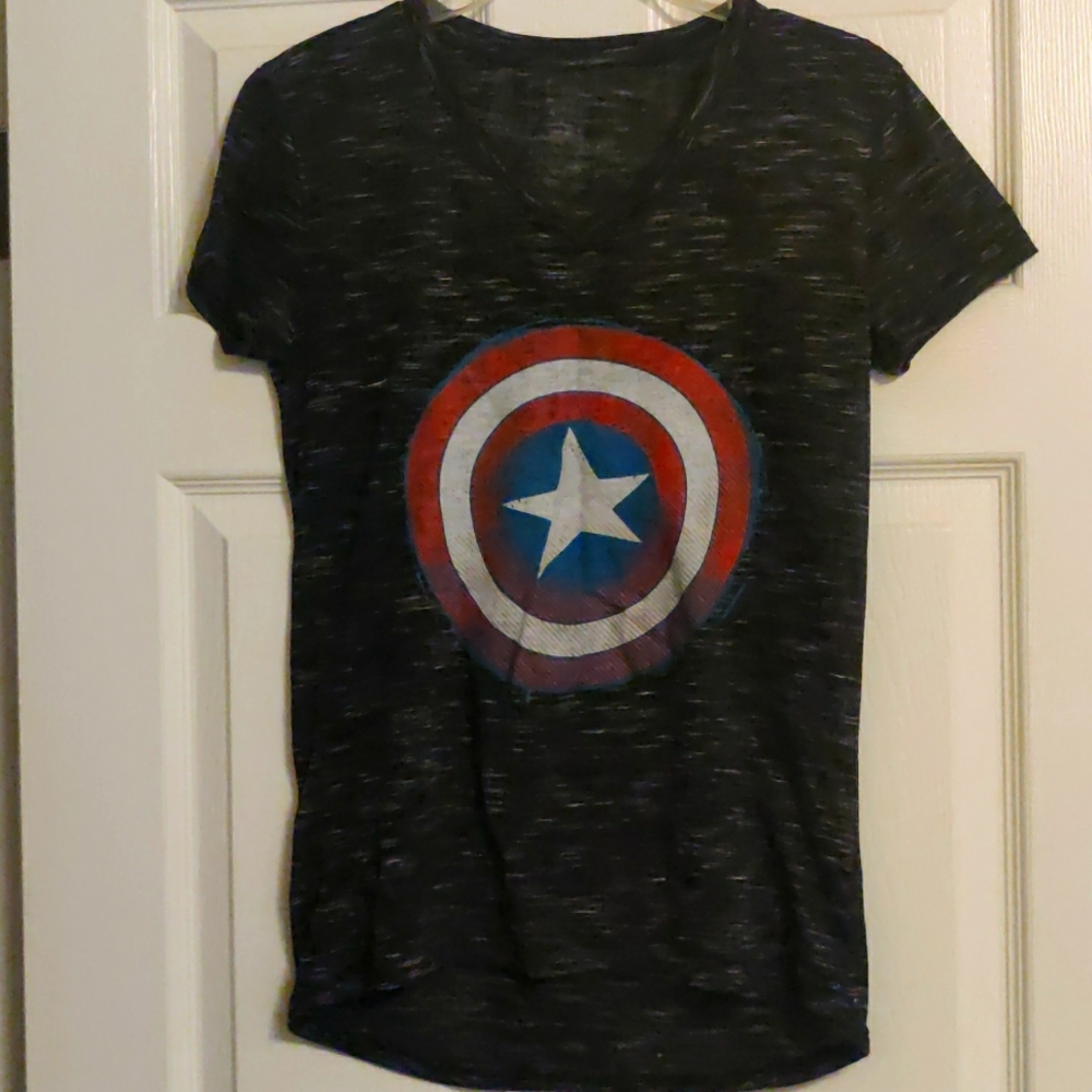 Captain America Ladies Graphic Tee